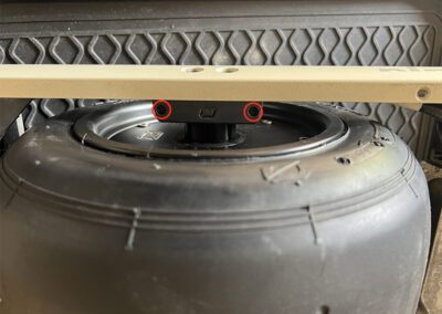 The Onewheel Pint motor cable retainer.